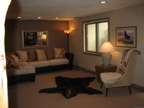 Lower Level of Kamloops, Sitting/Reading Room | Riverfront Cabins on a Private 1400 acre ranch | Image #9/19 | 
