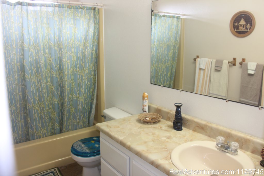 Bathroom with tub and shower | Big Island Hawaii Vacation Homes at a Great Price | Image #6/26 | 