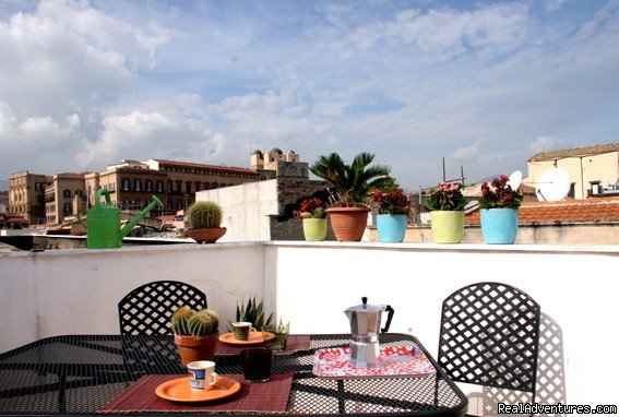 The breackfast on the terrace | Ballaroom Charmy Apartment & Catering | Palermo, Italy | Vacation Rentals | Image #1/14 | 