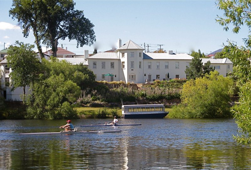 Woodbridge, from the river.. | historic luxury  Woodbridge, Tasmania, Australia | Hobart, Australia | Hotels & Resorts | Image #1/14 | 
