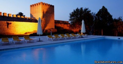 Poolside at your Castle lodgings on the Alentejo route | Blue Coast Bikes Luxury Bike Tours in Portugal | Lisbon, Portugal | Bike Tours | Image #1/17 | 