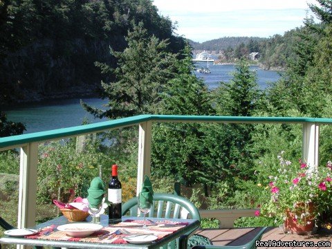Saturna Lodge is a 6-room lodge on pristine Saturna Island, the most untouched of the Gulf Islands, midway between Vancouver & Victoria. Water view & garden view rooms. Lovely gardens & decks. The Mill House restaurant serves Breakfast & Dinner.