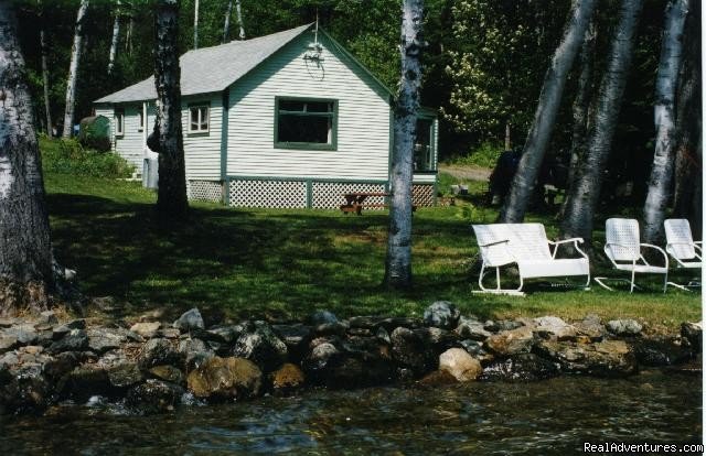Front View | Rangeley Lake, Private Waterfront Cottage | Image #2/9 | 