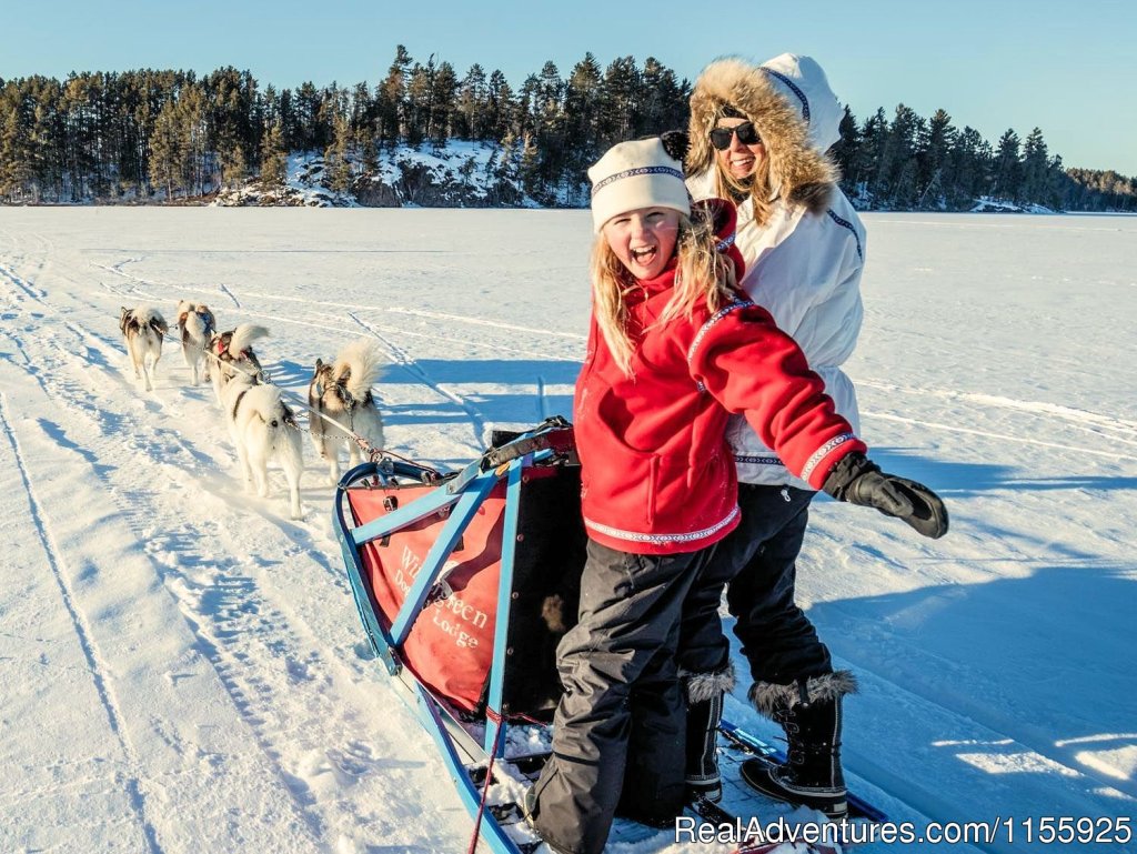 Wintergreen dogsledding is great family fun! | Dog Sledding Vacations & Dog Mushing Tours | Ely, Minnesota  | Dog Sledding | Image #1/9 | 