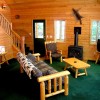 Cedar Lake Lodge Gas Log Fireplace in Greatroom