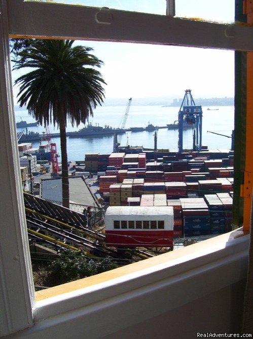 Roja room view. | Casa Hostal 199 Valparaíso best view, B & B | Image #6/10 | 