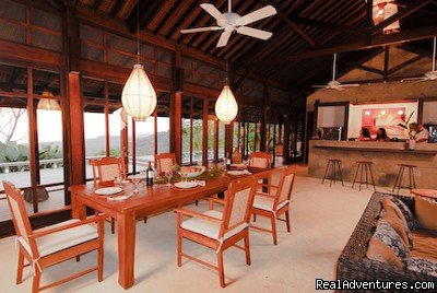 The Pavilion Living room at Manu villas vacation rental