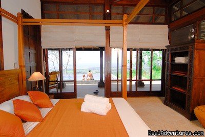 The Pavilion Bedroom at Manu villas Dominical