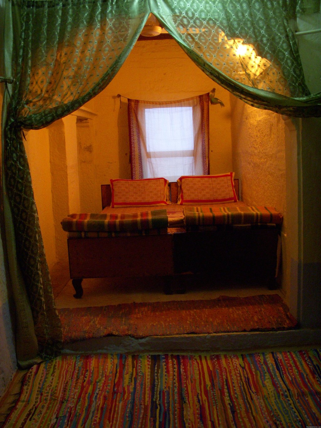 Honey coloured Lights in room. | HAVELI Hotel SURAJ | Image #9/13 | 