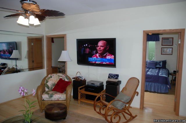 Large Living Room w/ Flat Screen TV | Ocean Front Lahaina Sunset Home! | Image #2/8 | 