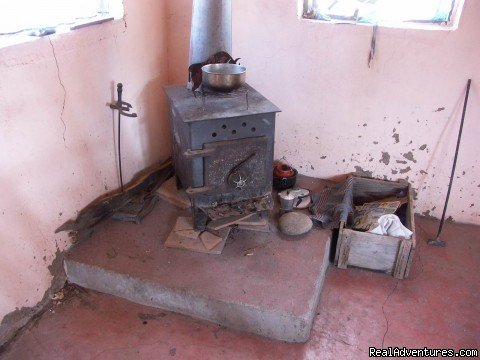 Stove in Guesthouse  | Remote Conservation Ranch By Copper Canyon Region  | Image #9/16 | 