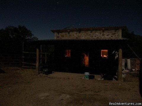 Cowboy kitchen at night | Remote Conservation Ranch By Copper Canyon Region  | Image #16/16 | 