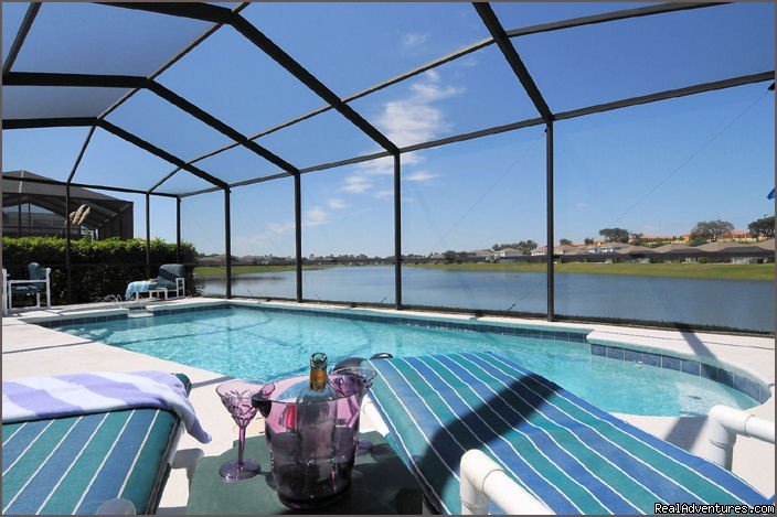 Pool with amazing views | Stunning Lakeside Villa, 4 Miles to Disney | Kissimmee, Florida  | Vacation Rentals | Image #1/12 | 