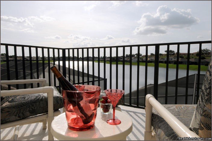Private Balcony | Stunning Lakeside Villa, 4 Miles to Disney | Image #5/12 | 