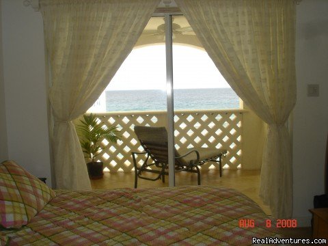 Bedroom with a magnificent view | Picturesque Beach Front Barbados 2 - Bdrm Condo | Image #2/5 | 