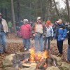 The Hocking Hills, Ohio's Natural Crown Jewels Winter Hikers taking a break to warm up.