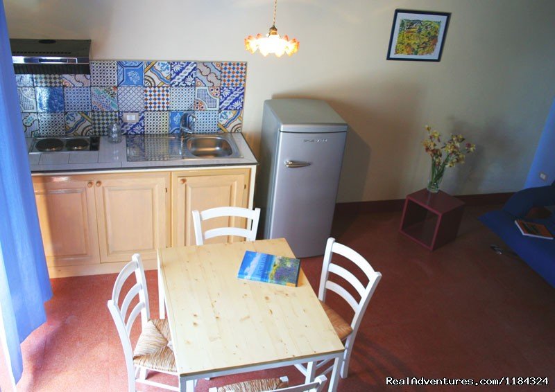 loft's kitchenette | La Frescura agriturismo, to find Sicily | Image #8/12 | 