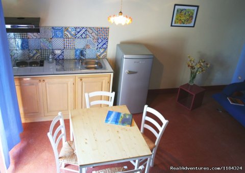 loft's kitchenette