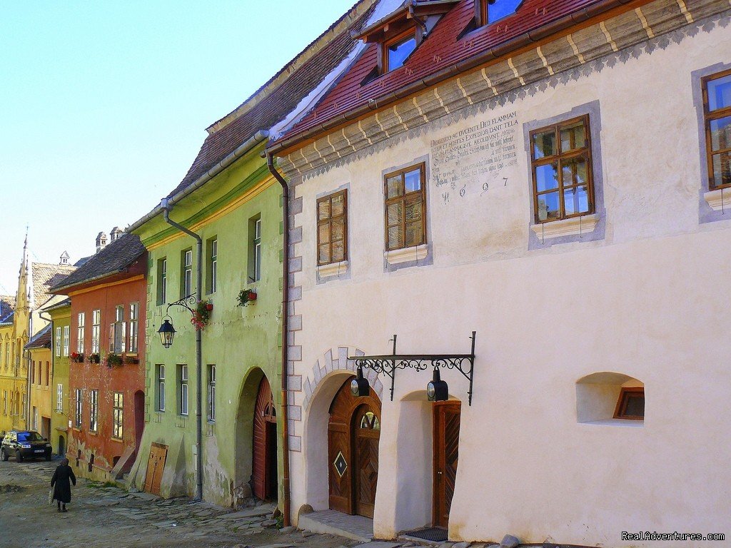 Medieval houses in Sighisoara citadel | Horse Riding Trips at Calimani Equestrian Centre | Image #7/7 | 