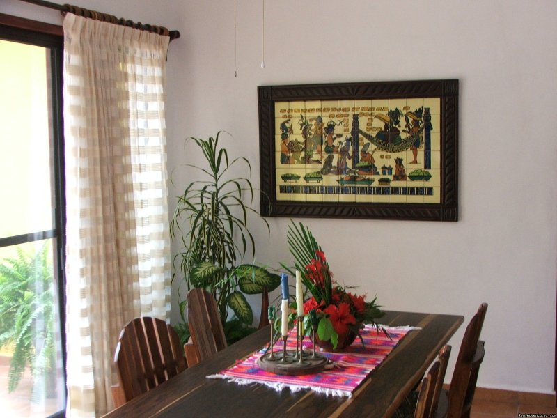 Dining Area | Romantic Tropical Getaway,Casa Estrella de Bacalar | Image #3/18 | 