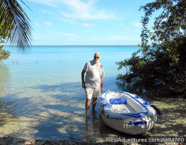 Our inflatable on the Laguna | Romantic Tropical Getaway,Casa Estrella de Bacalar | Image #17/18 | 