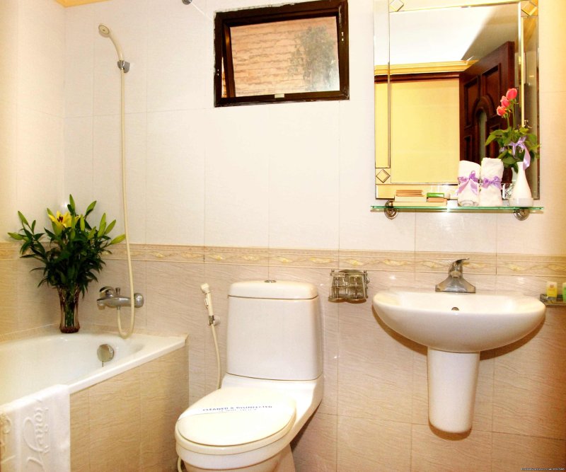 Private bathroom with bathtub | Jasmine Garden Hotel-Hanoi Old Quarter | Image #23/23 | 