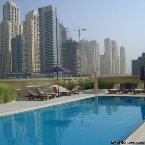 Pool with view of Marina and Yacht Club | Corner 1-bed apartment sea/Marina view in Dubai | Dubai, United Arab Emirates | Vacation Rentals | Image #1/14 | 