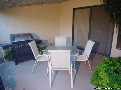 Patio w/ golf course view | May Special $2,999/mo!!! Includes utilities!!! | Image #16/16 | 