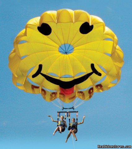 Smiling HIGH!!! | Parasailing In Historic Cape May, N.J. with E.C.P | Cape May, New Jersey  | Water Skiing & Jet Skiing | Image #1/14 | 
