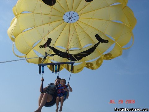 Mom and son  | Parasailing In Historic Cape May, N.J. with E.C.P | Image #11/14 | 