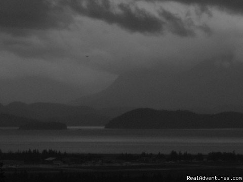View from home on a moody day | Little Fireweed Cottage | Kenai Peninsula, Alaska  | Vacation Rentals | Image #1/4 | 