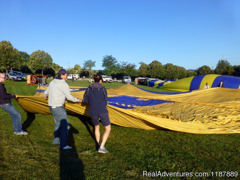 Passengers helping during preparation