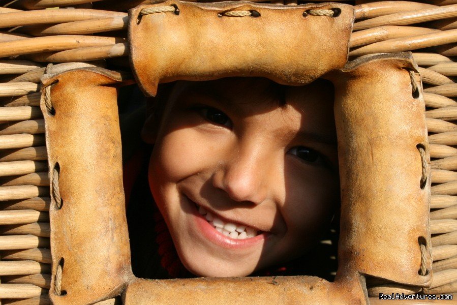 Kid's smile from the balloon basket | Hot Air Balloon Flights From Barcelona, Spain | Image #14/21 | 