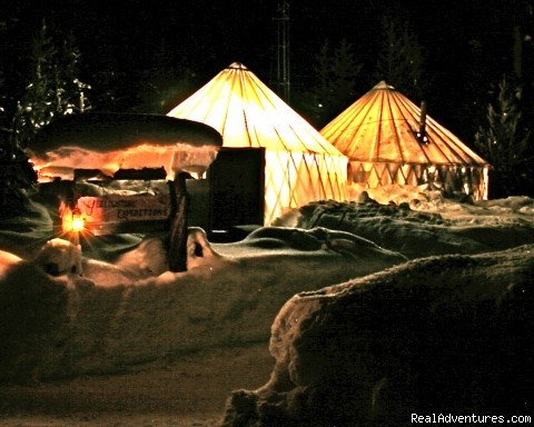 Yurts at night | Yurtilicious | Image #2/9 | 