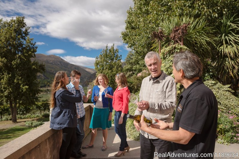 Relaxed wine tasting at Chard Farm | Queenstown Wine Trail - wine tours New Zealand | Image #2/7 | 