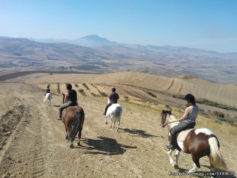 Riding in the Gurfa valley.