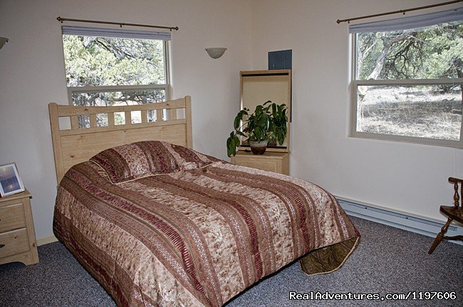 One of two bedrooms in Fairy House | Enchanted Forest Accommodations Crestone CO | Image #16/19 | 