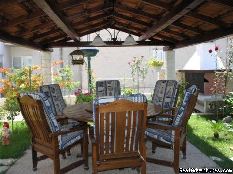 Dining area in the garden