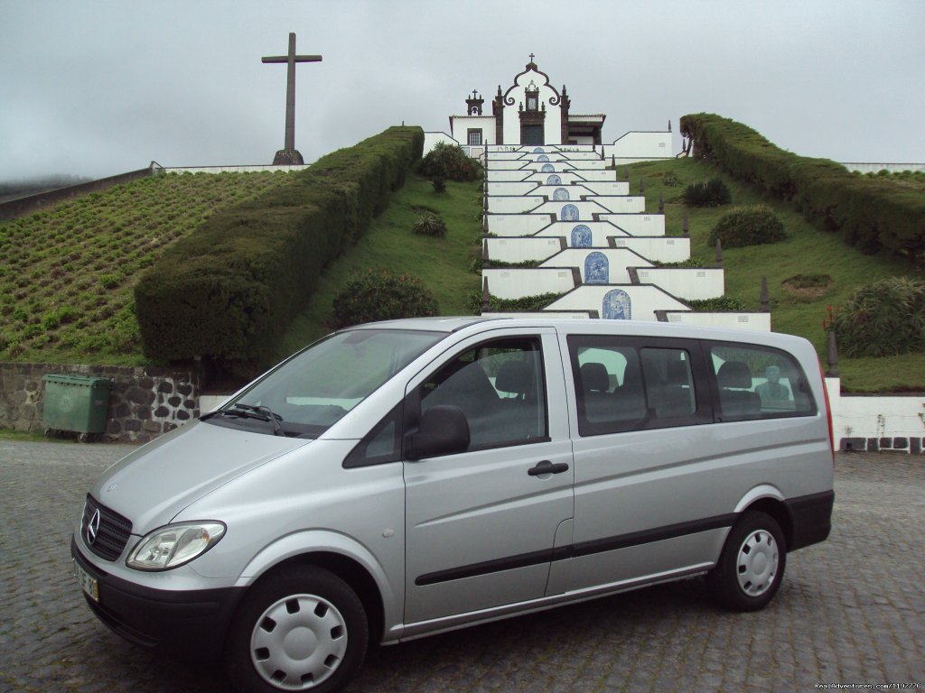 Mercedes Vito at Nossa Sra. da Paz Chapel | Azores Van & Car Tours | Image #2/26 | 