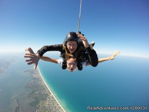 Skydive over the Florida Coastline