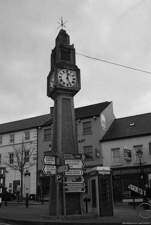 Located beside the historic clock tower in Westport