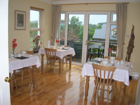 Dining room laid for individual service