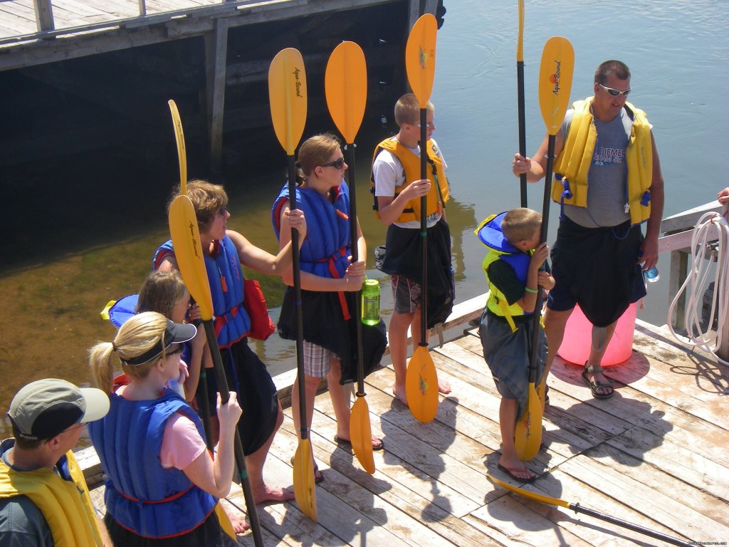 Geared up for kayaking | Outside Expeditions - Prince Edward Island | North Rustico, Prince Edward Island  | Kayaking & Canoeing | Image #1/3 | 