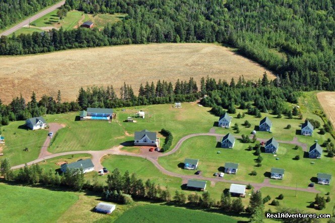 Aerial Photo of Property | Swept Away Cottages | Cavendish, Prince Edward Island  | Vacation Rentals | Image #1/8 | 