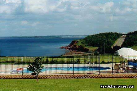 A walk to the pool | The Coastline Cottages | North Rustico, Prince Edward Island  | Vacation Rentals | Image #1/7 | 