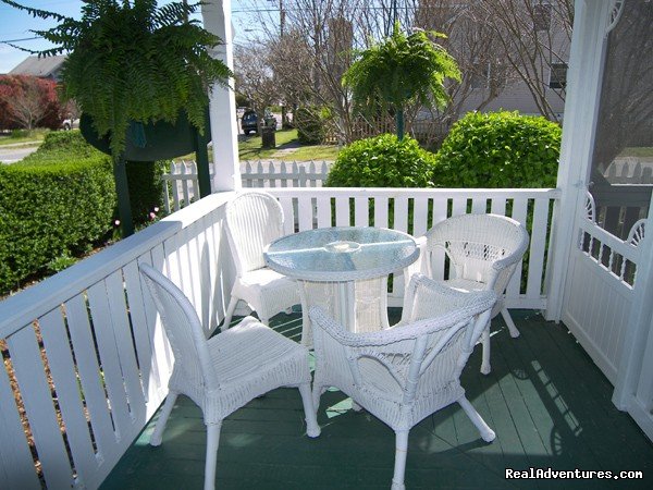 Corner Nook on Front Porch | Rekindle Romance in Virginia Beach Bed & Breakfast | Image #2/11 | 