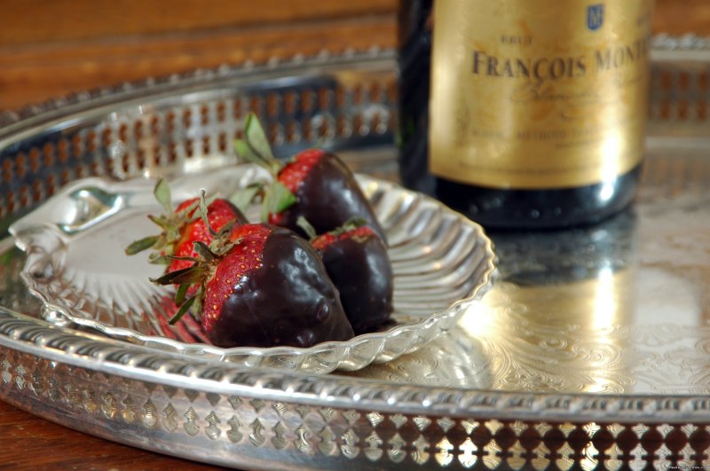 Strawberries and Champagne Barclay Cottage | Rekindle Romance in Virginia Beach Bed & Breakfast | Image #7/11 | 