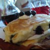 Victorian Farm House miles from nowhere Stuffed Blueberry Pancakes