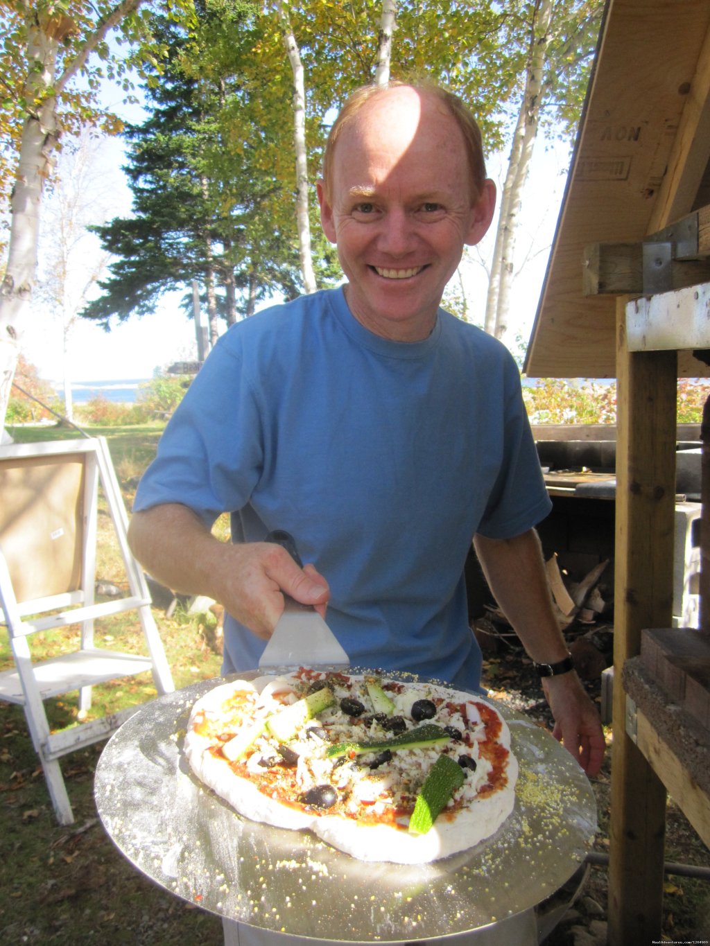 Outdoor Wood Fired Pizza Oven | Cabot Shores Wilderness Resort | Image #11/20 | 