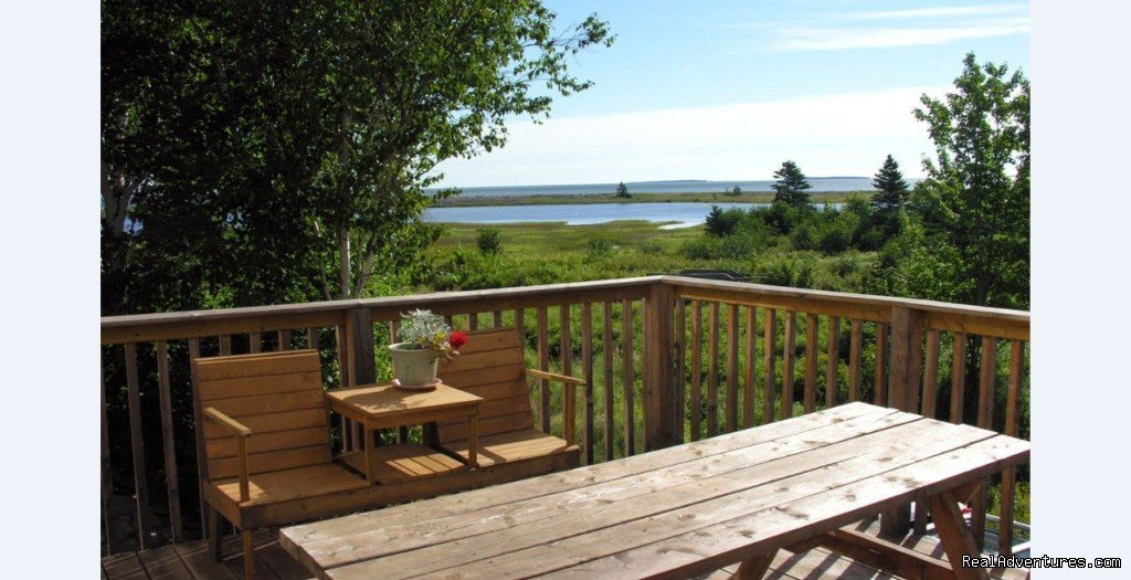 View from Lodge Deck | Cabot Shores Wilderness Resort | Englishtown, Nova Scotia  | Vacation Rentals | Image #1/20 | 